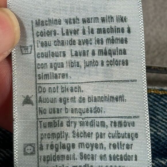 Carhartt Jeans Mens Size 38X32 Blue Relaxed Fit Denim Workwear Rugged B17 DST - Picture 8 of 12